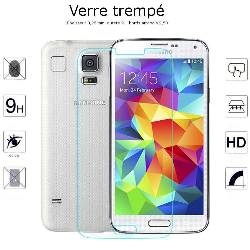Protection d'écran en verre trempé, Samsung Galaxy S3 S4 S5 S6 J1 J3 J5 A3  A5 - Kokanboi